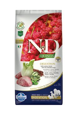 N&D Quinoa DOG Digestion Lamb & Fennel M/L 7kg