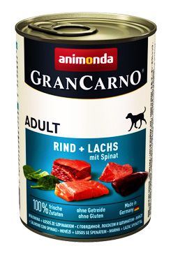Animonda pes GRANCARNO konz. ADULT losos/špenát 400g