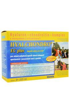 Bioveta HYALCHONDRO EC Plus doplněk výživy pro koně 2 x 225 ml