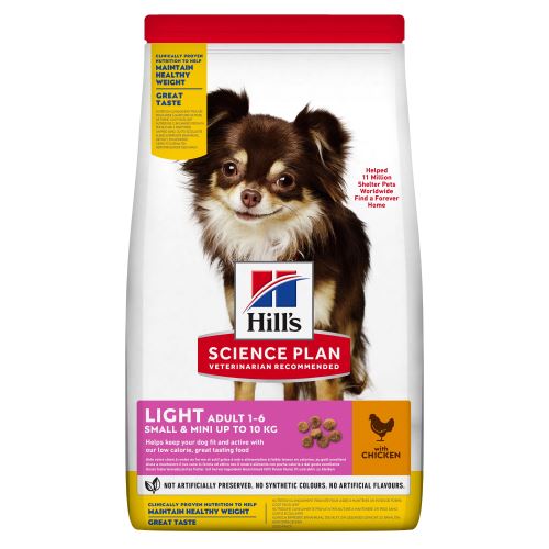 Hills Science Plan Canine Light Small&Mini Chicken 6kg