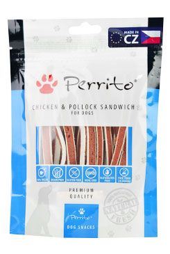 Perrito Chicken&Pollock Sandwich pro psy 100g