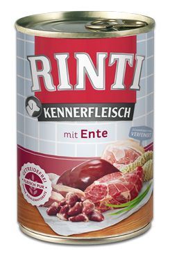 Rinti Dog Kennerfleisch konzerva kachní srdce 400g