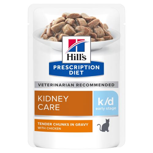 Hills Prescription Diet Feline K/D Kidney Care + Early Stage kapsičky 12x85g