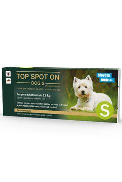 Bioveta Top spot on Dog S 1x1ml (do 15kg)