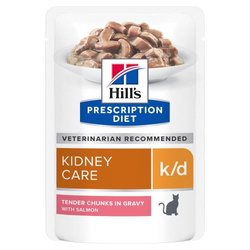 Hills Prescription Diet Feline K/D Kidney Care Salmon kapsičky 12x85g