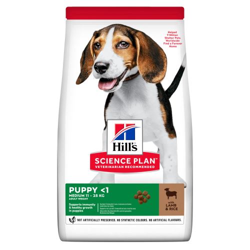 Hills Science Plan Canine Puppy Medium Lamb&Rice 18kg
